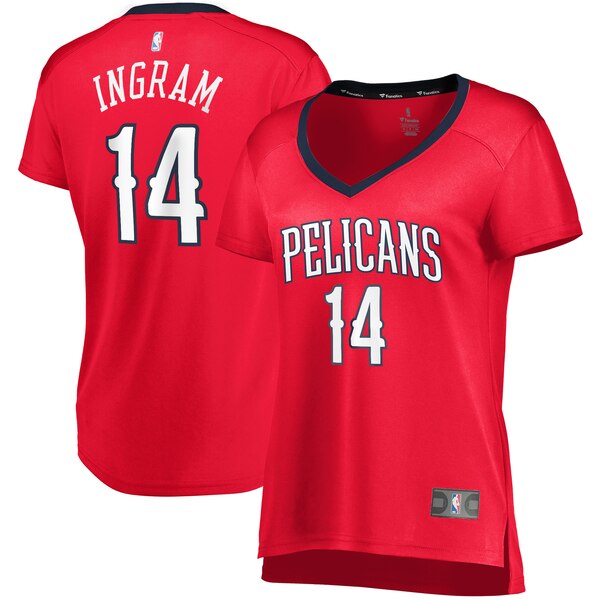 Camiseta baloncesto Brandon Ingram 14 statement edition Rojo New Orleans Pelicans Mujer