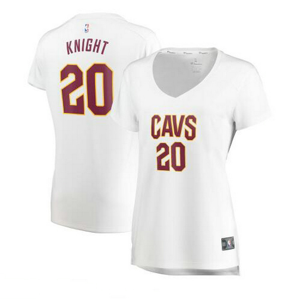 Camiseta baloncesto Brandon Knight 20 association edition Blanco Cleveland Cavaliers Mujer