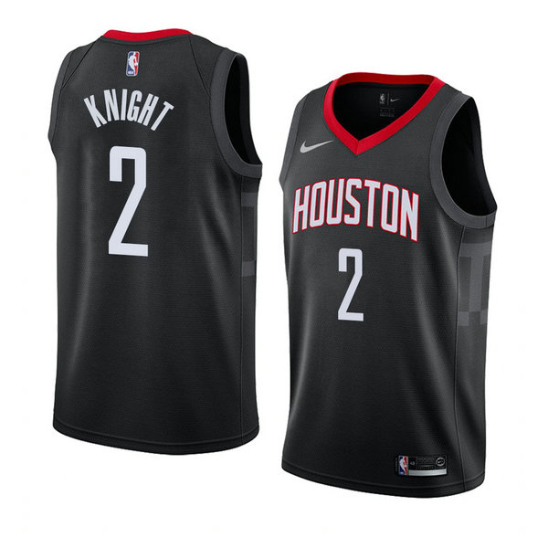 Camiseta baloncesto Brandon Knight 2 Statement 2018 Negro Houston Rockets Hombre