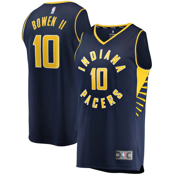 Camiseta baloncesto Brian Bowen II 10 Icon Edition Armada Indiana Pacers Hombre