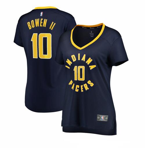 Camiseta baloncesto Brian Bowen II 10 icon edition Armada Indiana Pacers Mujer