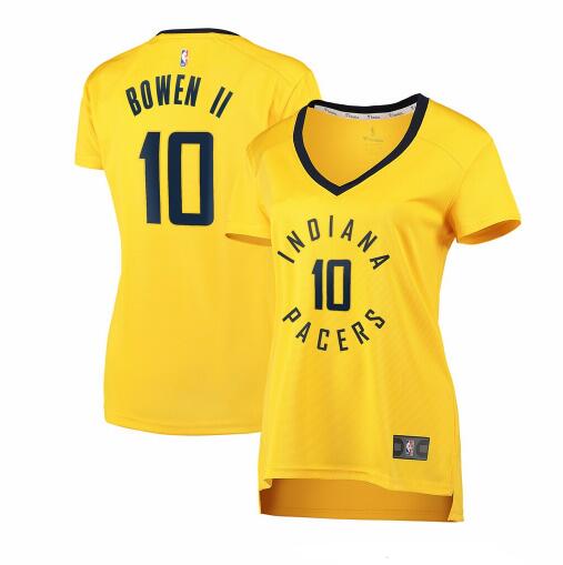 Camiseta baloncesto Brian Bowen II 10 statement edition Amarillo Indiana Pacers Mujer