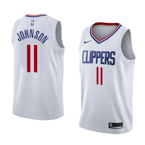 Camiseta baloncesto Brice Johnson 11 Association 2018 Blanco Los Angeles Clippers Hombre