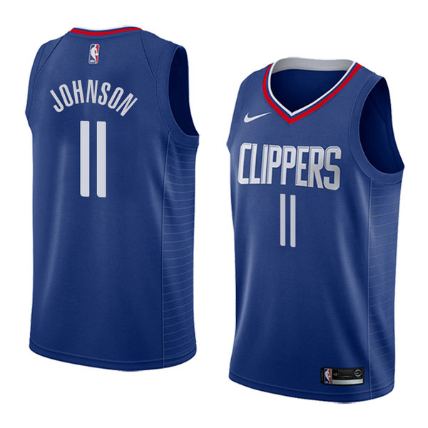 Camiseta baloncesto Brice Johnson 11 Icon 2018 Azul Los Angeles Clippers Hombre