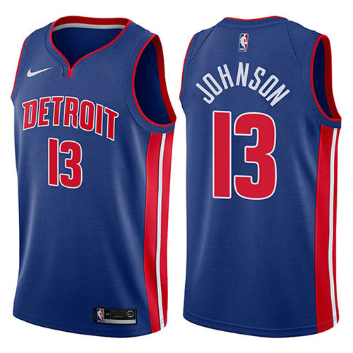 Camiseta baloncesto Brice Johnson 13 Icon 2017-18 Azul Detroit Pistons Hombre