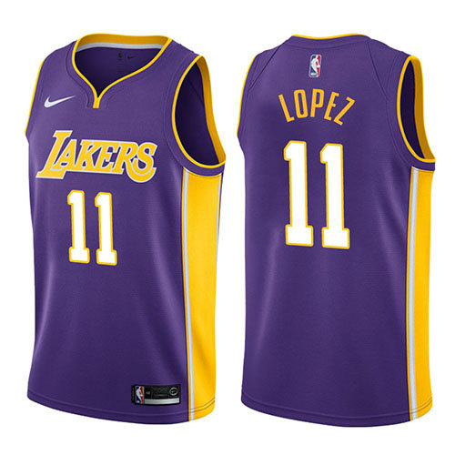 Camiseta baloncesto Brook Lopez 11 2017-18 P鐓pura Los Angeles Lakers Hombre