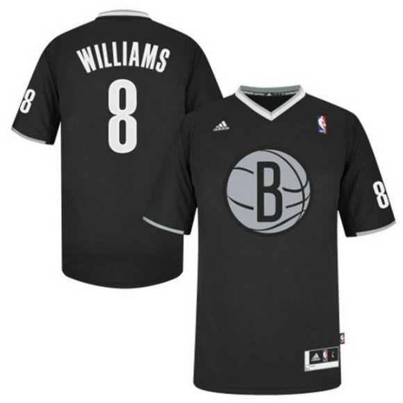 Camiseta baloncesto Brooklyn Nets Navidad 2013 Deron Williams 8 Negro