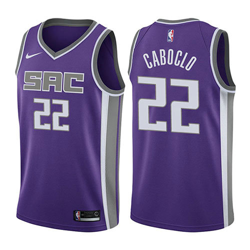 Camiseta baloncesto Bruno Caboclo 22 Icon 2017-18 P鐓pura Sacramento Kings Hombre