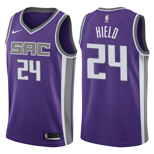 Camiseta baloncesto Buddy Hield 24 Icon 2017-18 P鐓pura Sacramento Kings Hombre