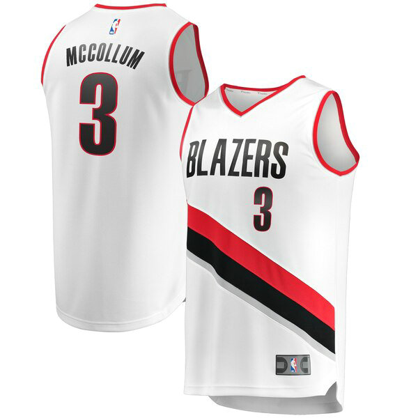 Camiseta baloncesto C.J. McCollum 3 Association Edition Blanco Portland Trail Blazers Hombre