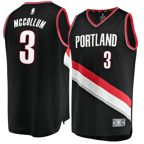 Camiseta baloncesto C.J. McCollum 3 Icon Edition Negro Portland Trail Blazers Hombre