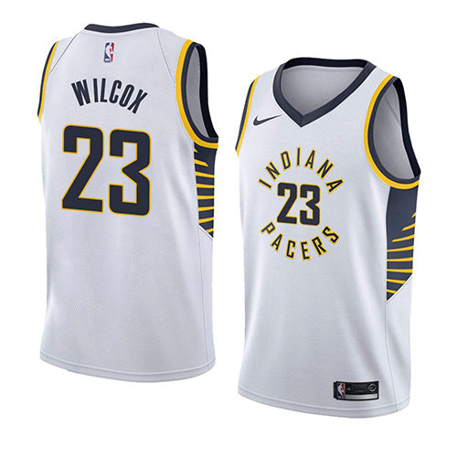 Camiseta baloncesto C.j. Wilcox 23 Association 2018 Blanco Indiana Pacers Hombre