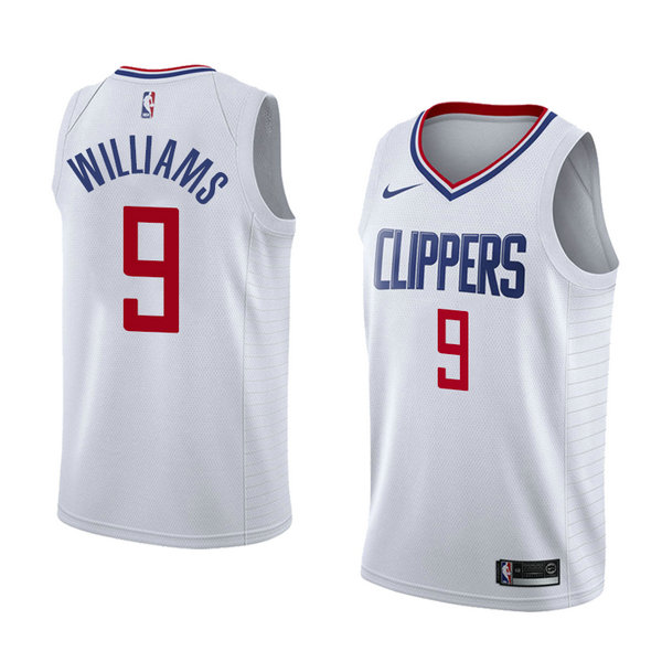 Camiseta baloncesto C.j. Williams 9 Association 2018 Blanco Los Angeles Clippers Hombre