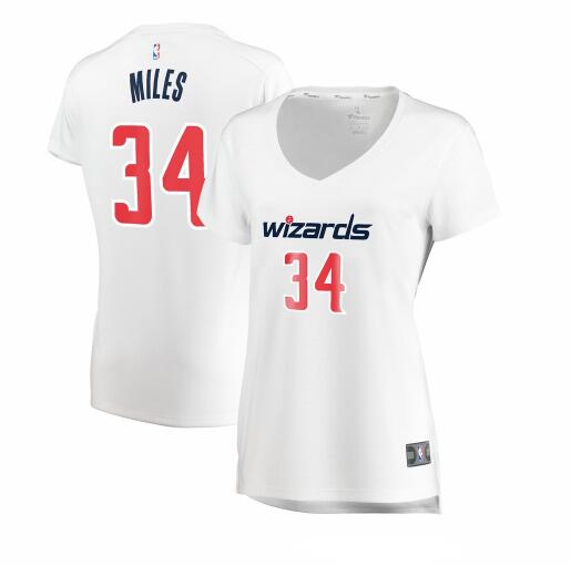 Camiseta baloncesto CJ Miles 34 association edition Blanco Washington Wizards Mujer