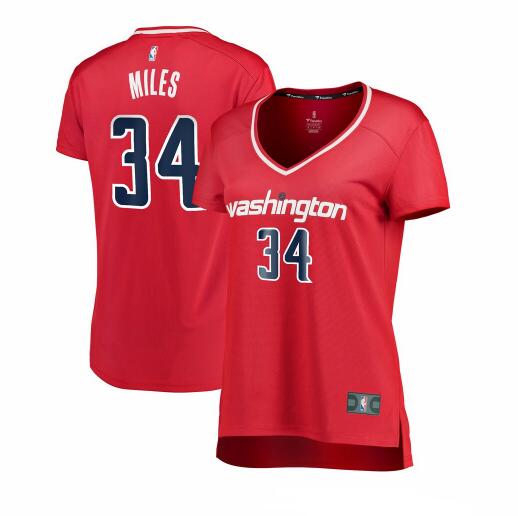 Camiseta baloncesto CJ Miles 34 icon edition Rojo Washington Wizards Mujer