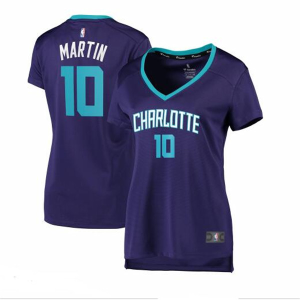 Camiseta baloncesto Caleb Martin 10 statement edition Púrpura Charlotte Hornets Mujer