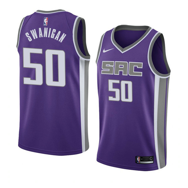 Camiseta baloncesto Caleb Swanigan 50 Icon 2018 P鐓pura Sacramento Kings Hombre