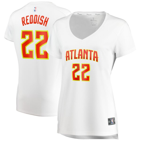 Camiseta baloncesto Cam Reddish 22 association edition Blanco Atlanta Hawks Mujer