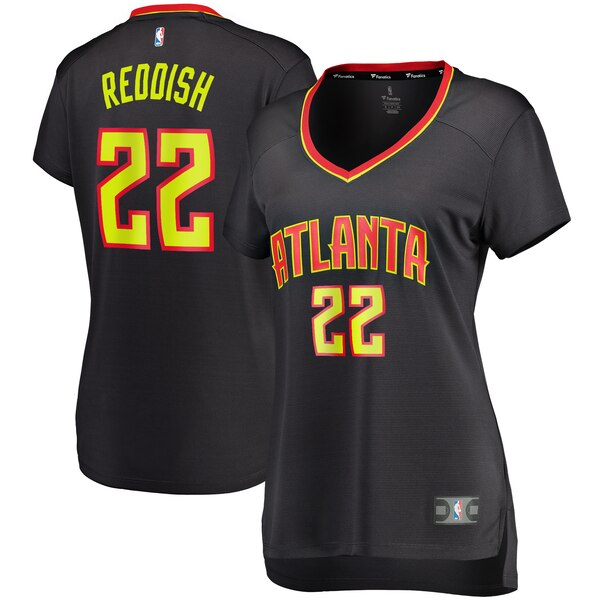 Camiseta baloncesto Cam Reddish 22 icon edition Negro Atlanta Hawks Mujer