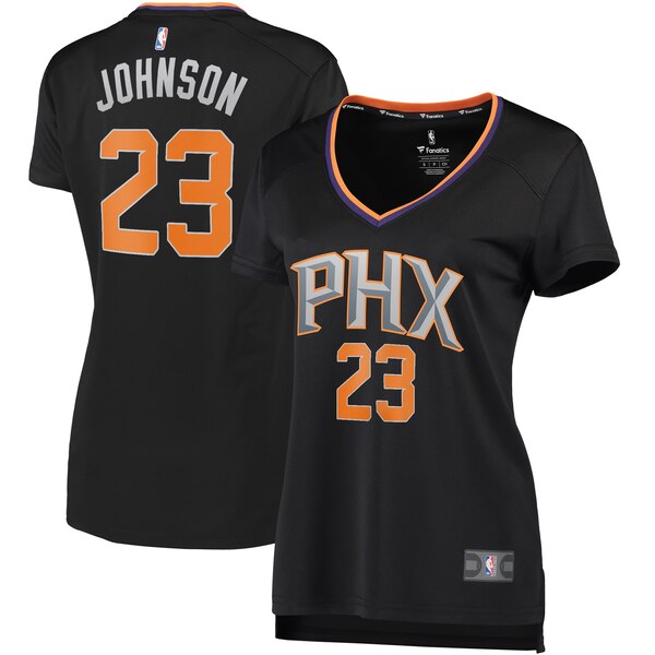 Camiseta baloncesto Cameron Johnson 23 statement edition Negro Phoenix Suns Mujer