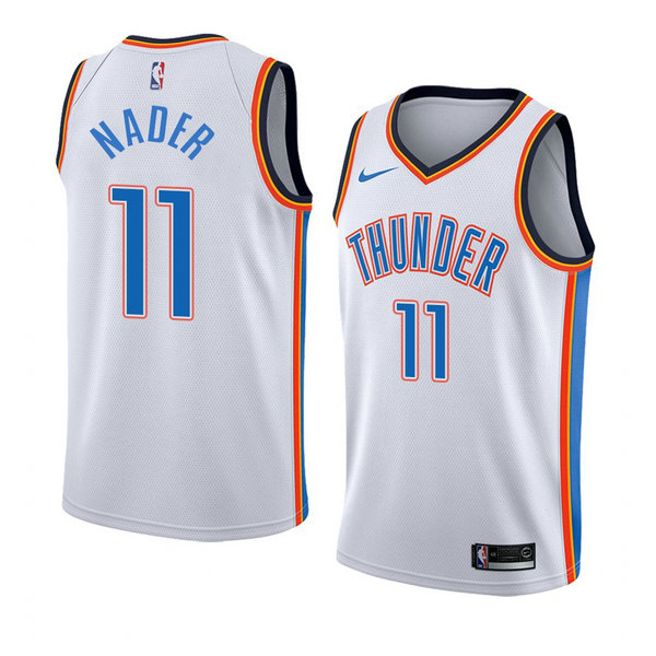 Camiseta baloncesto Camisetar Abdel Nader 11 Association 2017-18 Blanco Oklahoma City Thunder Hombre