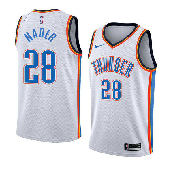 Camiseta baloncesto Camisetar Abdel Nader 28 Association 2018 Blanco Oklahoma City Thunder Hombre