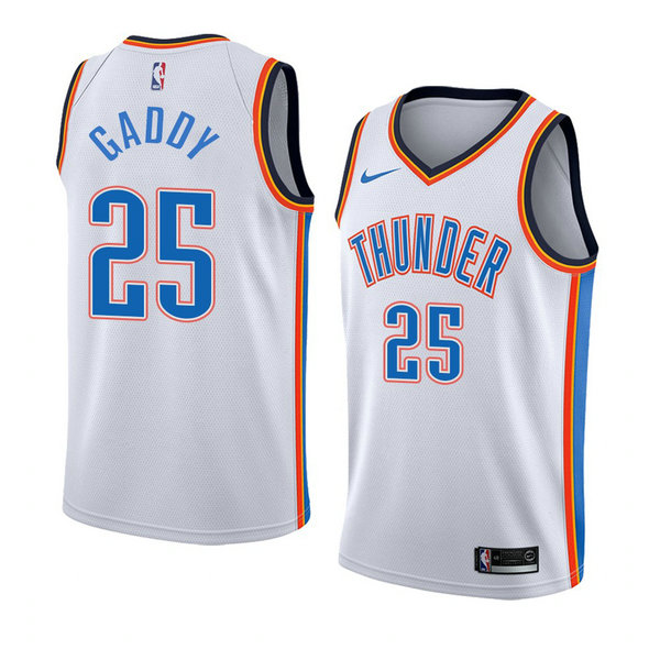 Camiseta baloncesto Camisetar Abdul Gaddy 25 Association 2018 Blanco Oklahoma City Thunder Hombre
