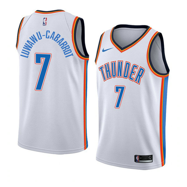 Camiseta baloncesto Camisetar Timothe Luwawu-Cabarrot 7 Association 2018 Blanco Oklahoma City Thunder Hombre