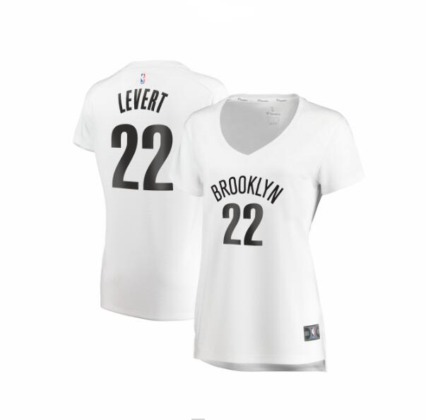 Camiseta baloncesto Caris LeVert 22 association edition Blanco Brooklyn Nets Mujer