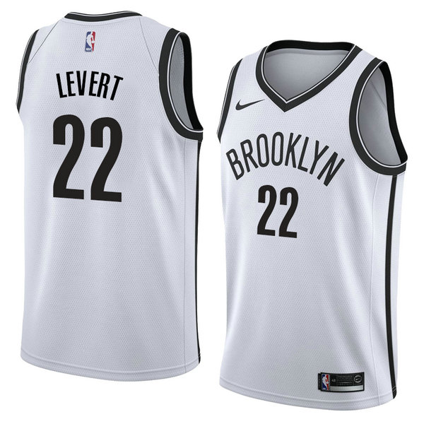 Camiseta baloncesto Caris Levert 22 Association 2017-18 Blanco Brooklyn Nets Hombre