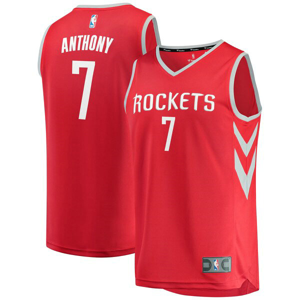 Camiseta baloncesto Carmelo Anthony 7 Icon Edition Rojo Houston Rockets Hombre