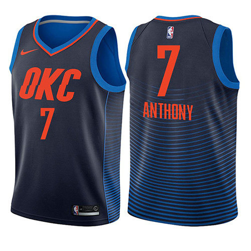 Camiseta baloncesto Carmelo Anthony 7 Statement 2017-18 Azul Oklahoma City Thunder Nino