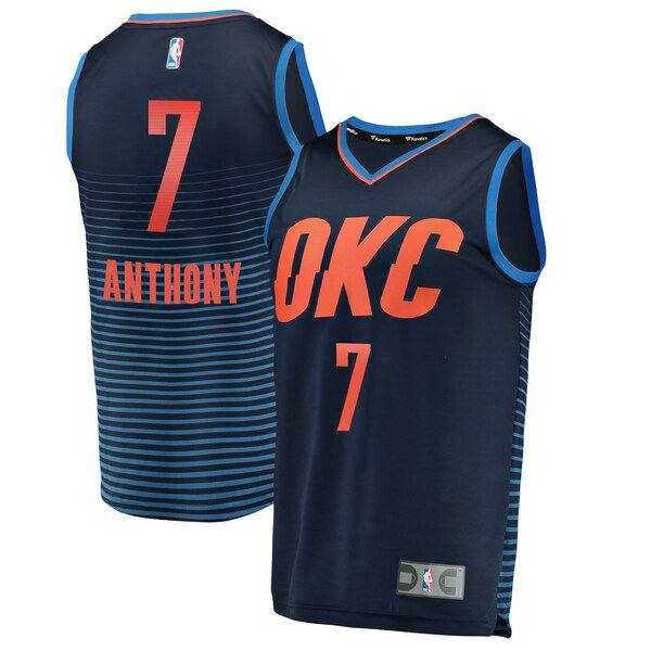 Camiseta baloncesto Carmelo Anthony 7 Statement Edition Armada Oklahoma City Thunder Hombre