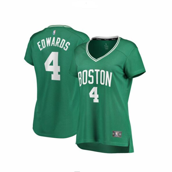 Camiseta baloncesto Carsen Edwards 4 icon edition Verde Boston Celtics Mujer