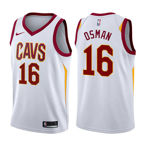 Camiseta baloncesto Cedi Osman 16 Association 2017-18 Blanco Cleveland Cavaliers Hombre