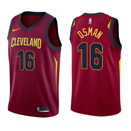 Camiseta baloncesto Cedi Osman 16 Icon 2017-18 Rojo Cleveland Cavaliers Hombre