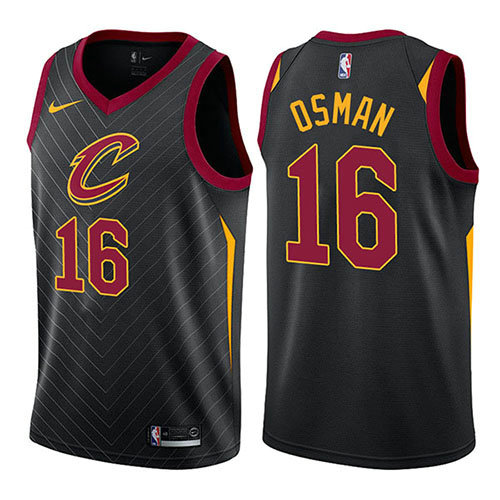 Camiseta baloncesto Cedi Osman 16 Statement 2017-18 Negro Cleveland Cavaliers Hombre