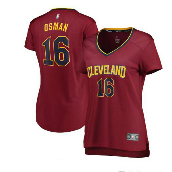 Camiseta baloncesto Cedi Osman 16 icon edition Rojo Cleveland Cavaliers Mujer