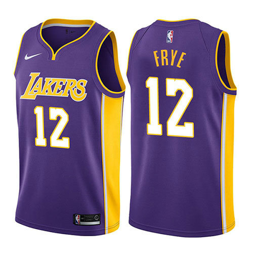 Camiseta baloncesto Channing Frye 12 Statement 2017-18 P鐓pura Los Angeles Lakers Hombre