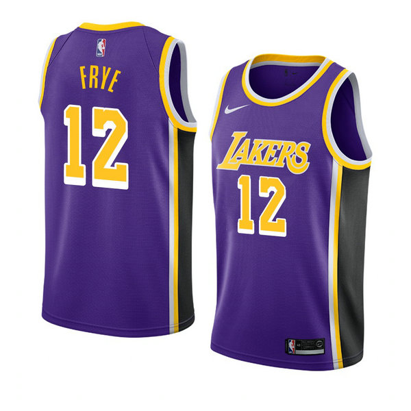 Camiseta baloncesto Channing Frye 12 Statement 2018-19 P鐓pura Los Angeles Lakers Hombre