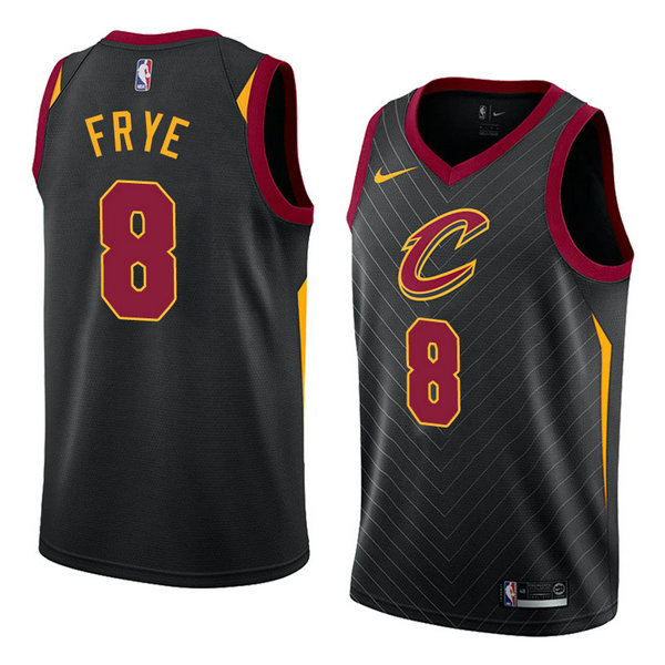 Camiseta baloncesto Channing Frye 8 Statement 2018 Negro Cleveland Cavaliers Hombre