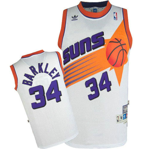 Camiseta baloncesto Charles Barkley 34 Retro Blanco Phoenix Suns Hombre