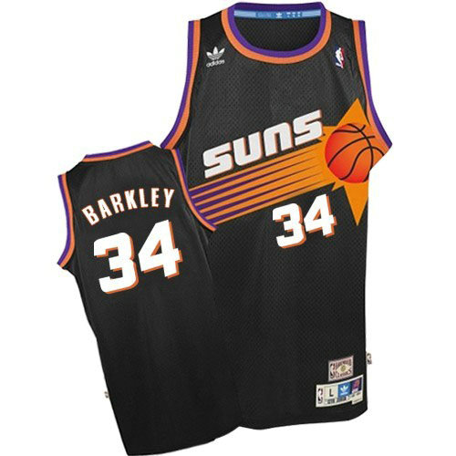 Camiseta baloncesto Charles Barkley 34 Retro Negro Phoenix Suns Hombre