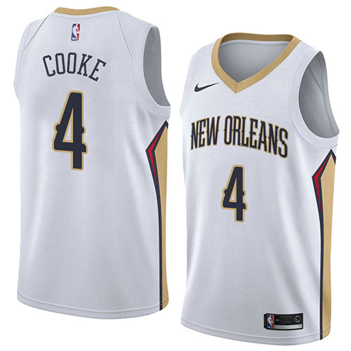 Camiseta baloncesto Charles Cooke 4 Association 2018 Blanco New Orleans Pelicans Hombre