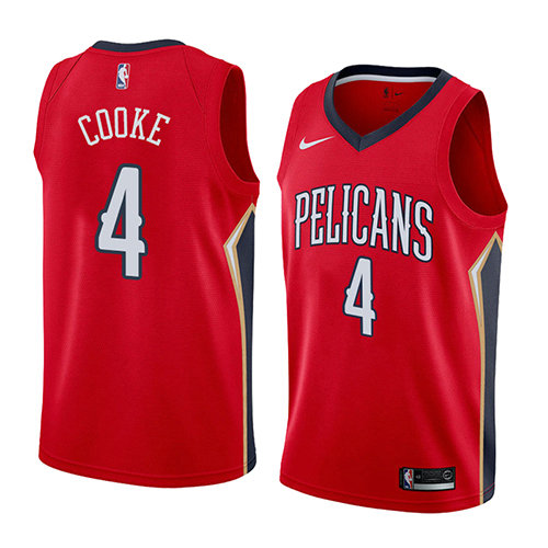 Camiseta baloncesto Charles Cooke 4 Statement 2018 Rojo New Orleans Pelicans Hombre