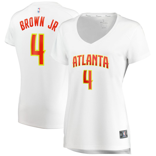 Camiseta baloncesto Charlie Brown Jr 4 association edition Blanco Atlanta Hawks Mujer