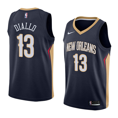 Camiseta baloncesto Cheick Diallo 13 Icon 2018 Azul New Orleans Pelicans Hombre