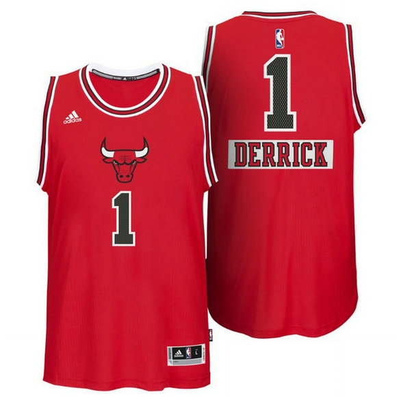 Camiseta baloncesto Chicago Bulls Navidad 2014 Derrick Rose 1 Roja