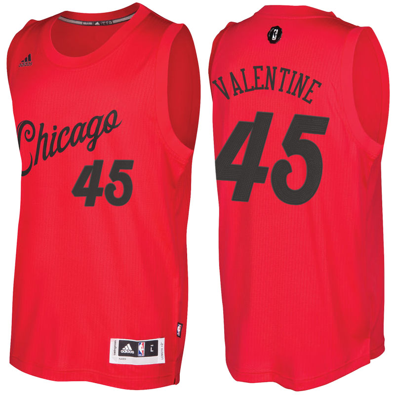 Camiseta baloncesto Chicago Bulls Navidad 2016 Denzel Valentine 45 Roja