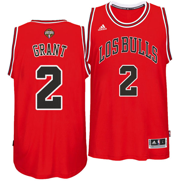 Camiseta baloncesto Chicago Los Bulls 2016 Jerian Grant 2 Roja
